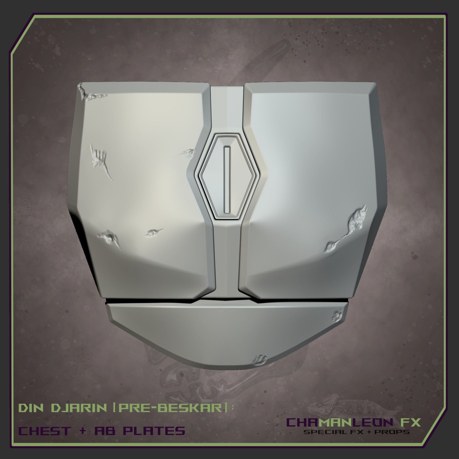 Din Djarin Mandalorian Pre-Beskar Chest and Ab Armor Cosplay 3D print model_7