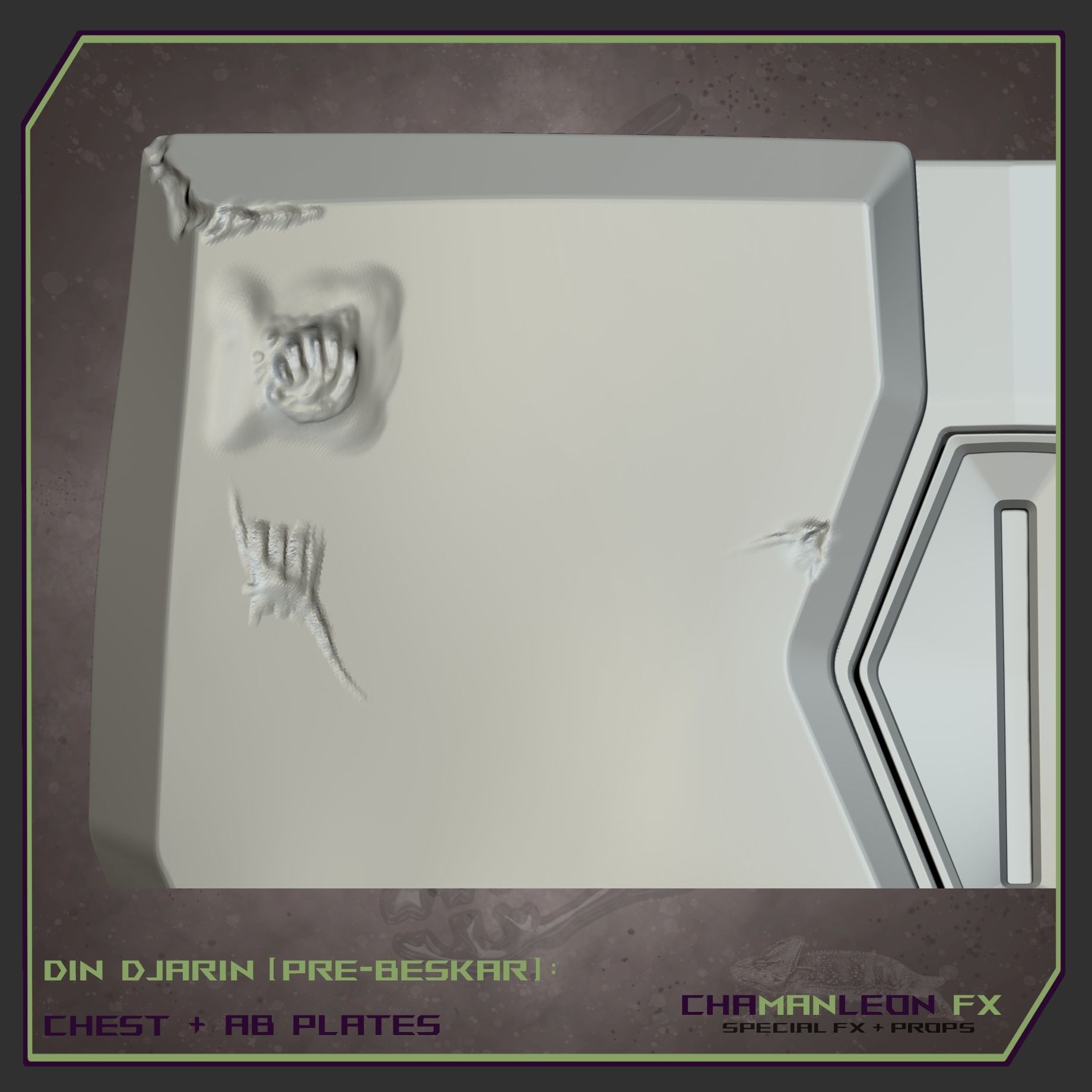 Din Djarin Mandalorian Pre-Beskar Chest and Ab Armor Cosplay 3D print model_12