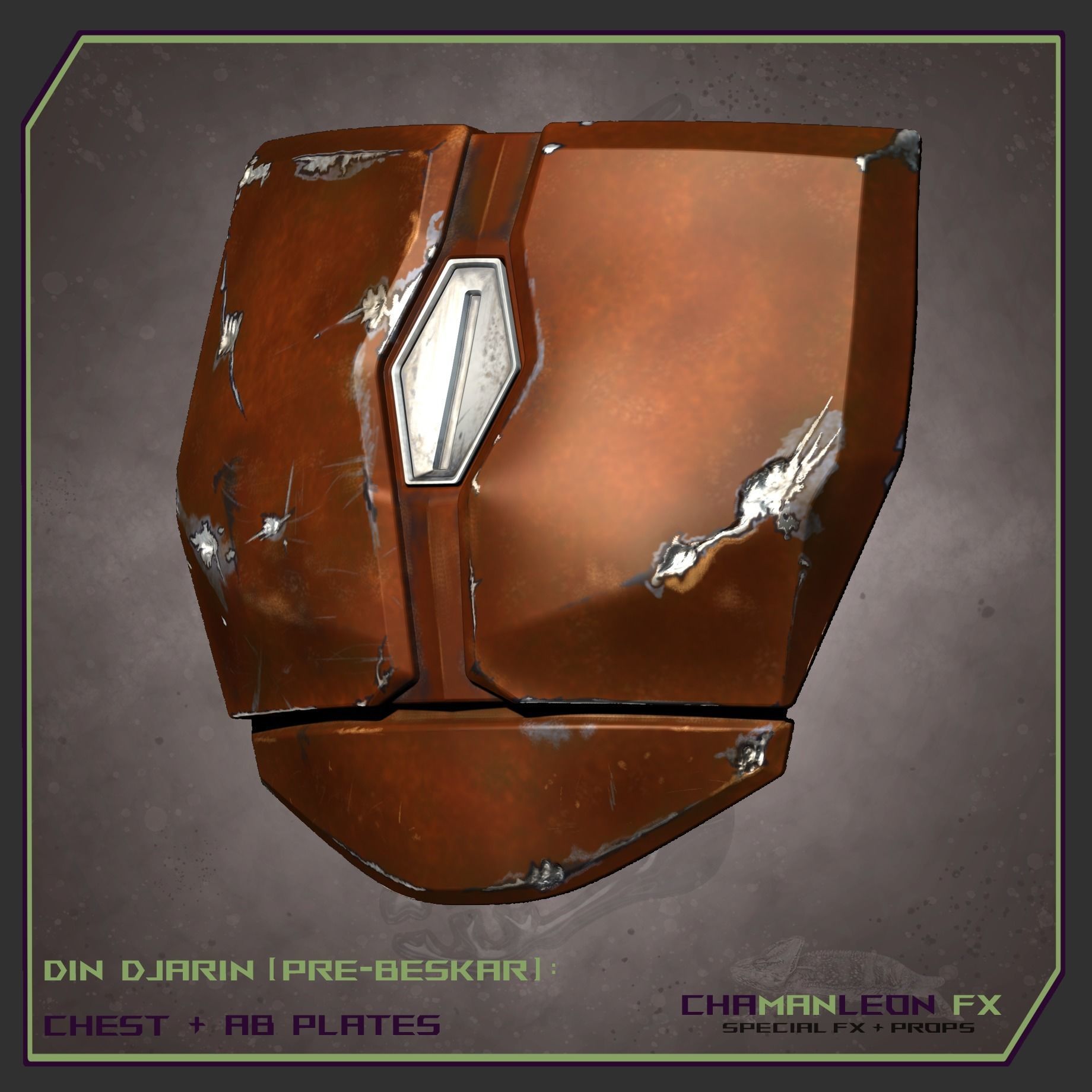 Din Djarin Mandalorian Pre-Beskar Chest and Ab Armor Cosplay 3D print model_5