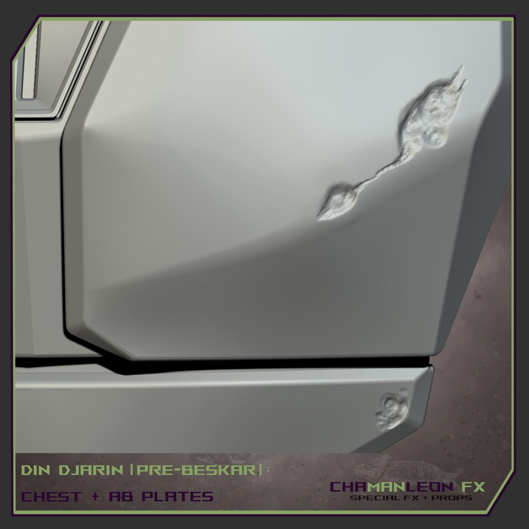 Din Djarin Mandalorian Pre-Beskar Chest and Ab Armor Cosplay 3D print model_13