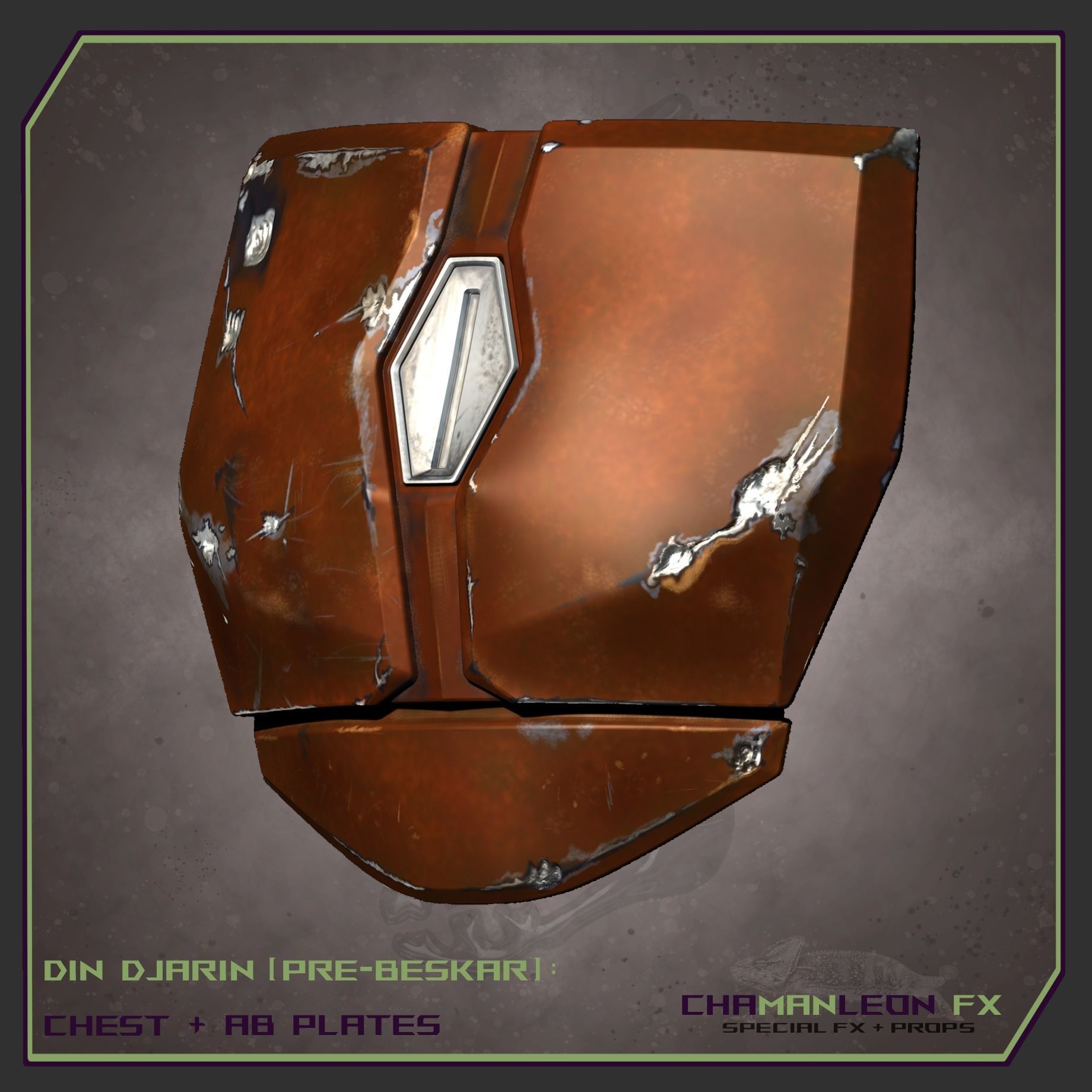 Din Djarin Mandalorian Pre-Beskar Chest and Ab Armor Cosplay 3D print model_2
