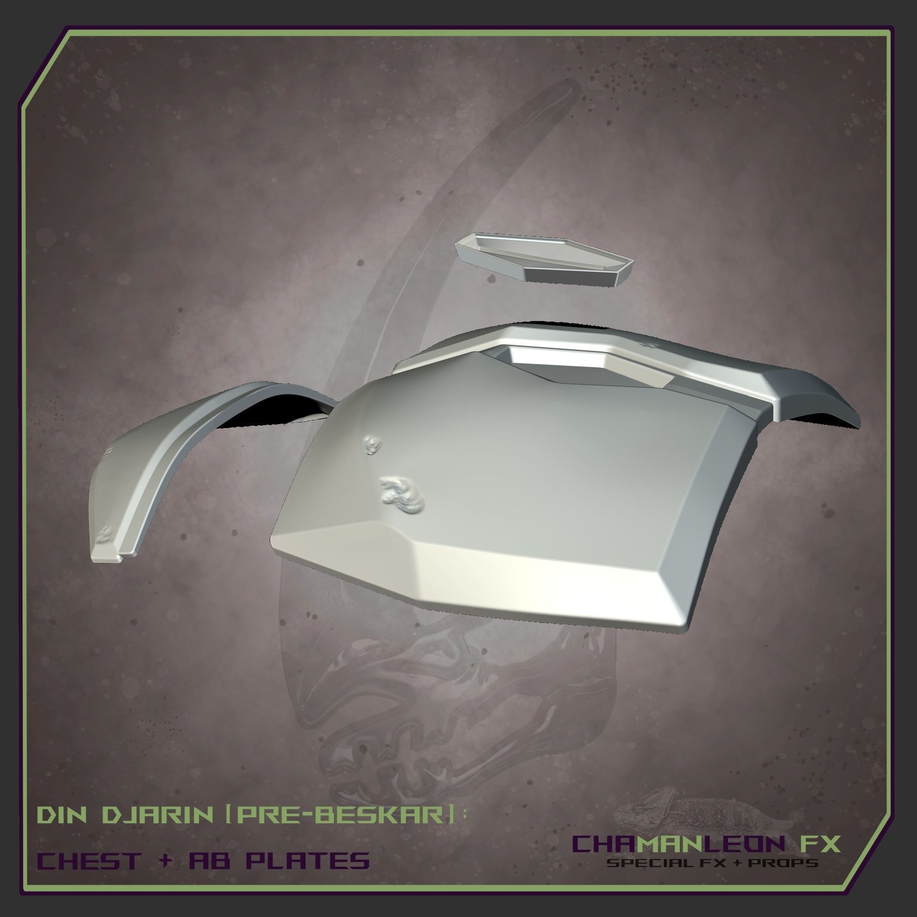 Din Djarin Mandalorian Pre-Beskar Chest and Ab Armor Cosplay 3D print model_10