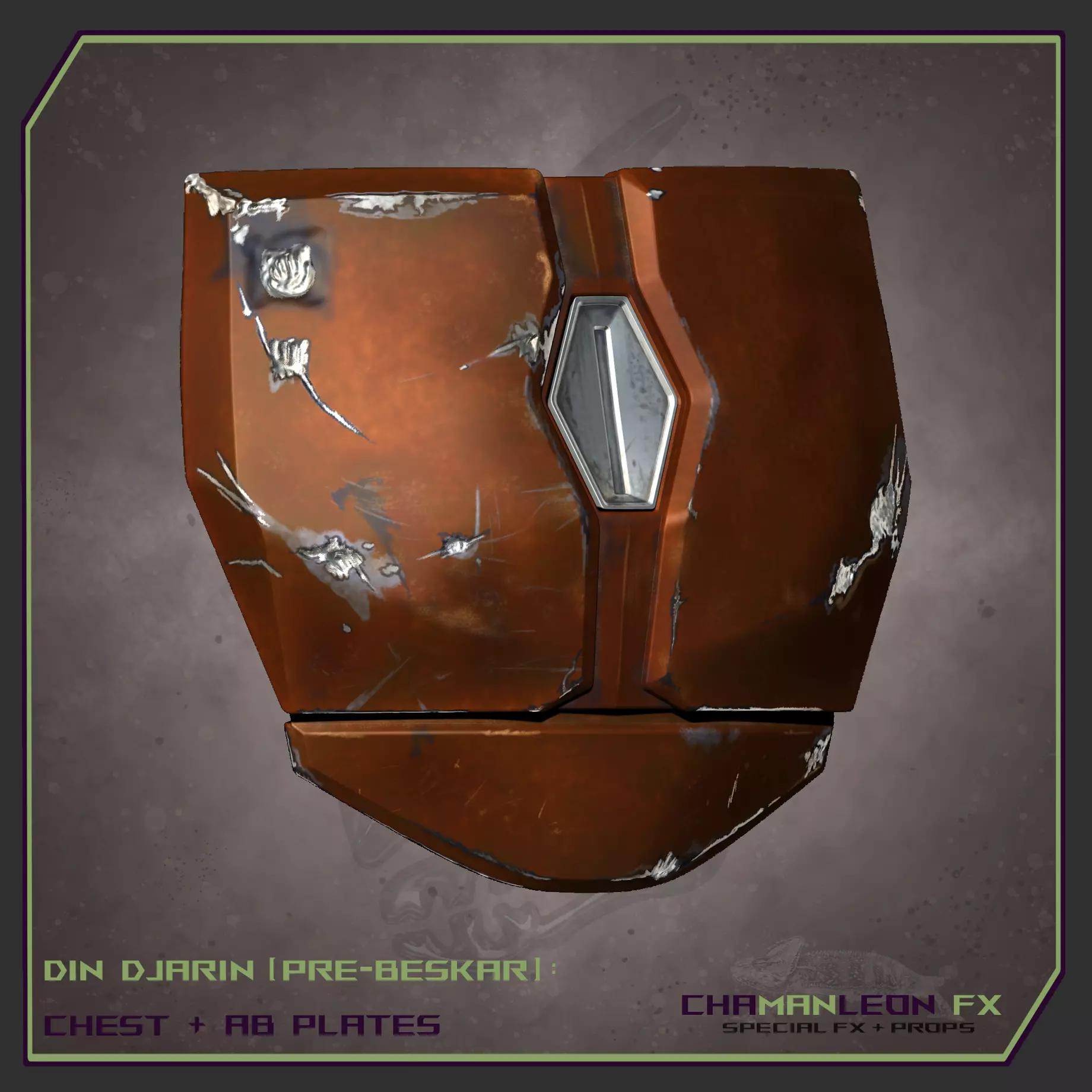 Din Djarin Mandalorian Pre-Beskar Chest and Ab Armor Cosplay 3D print model_0
