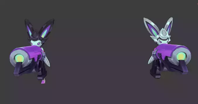 Miss Fortune Battle Bunny Guns 3D Model League of Legends