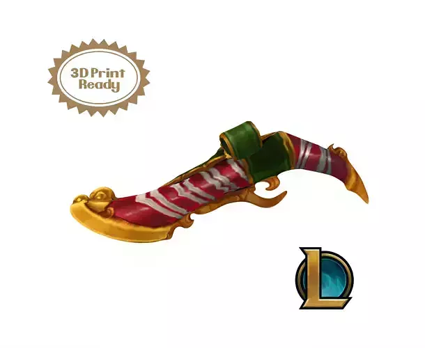 Miss Fortune Candy Cane Gun 3D Model League of Legends