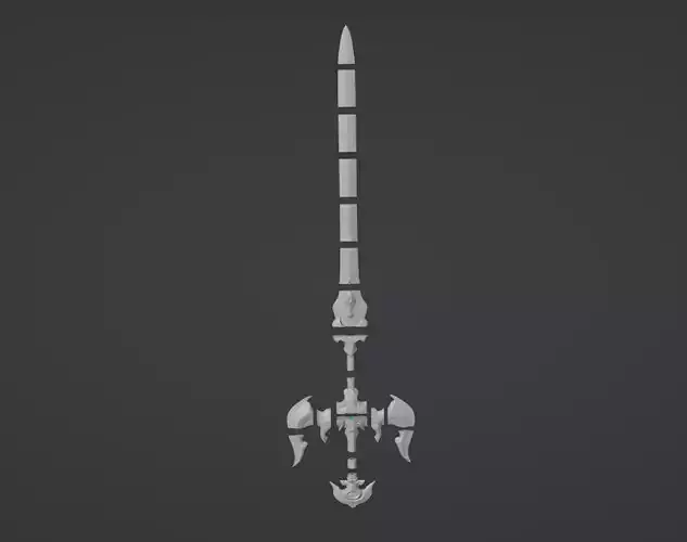 Viego Lunar Beast Sword 3D Model League of Legends
