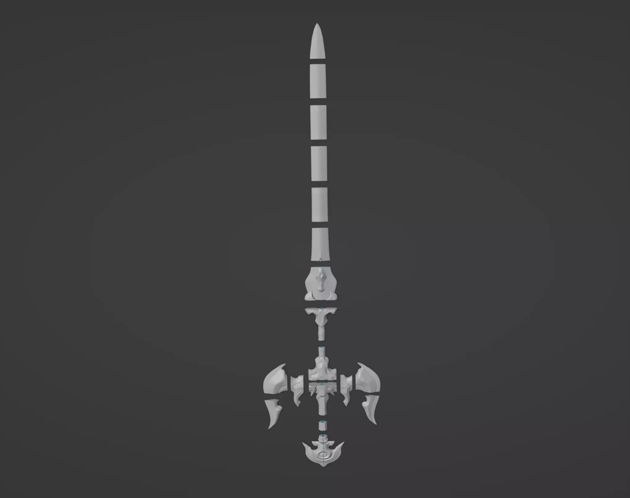 Viego Lunar Beast Sword 3D Model League of Legends 3D print model_0