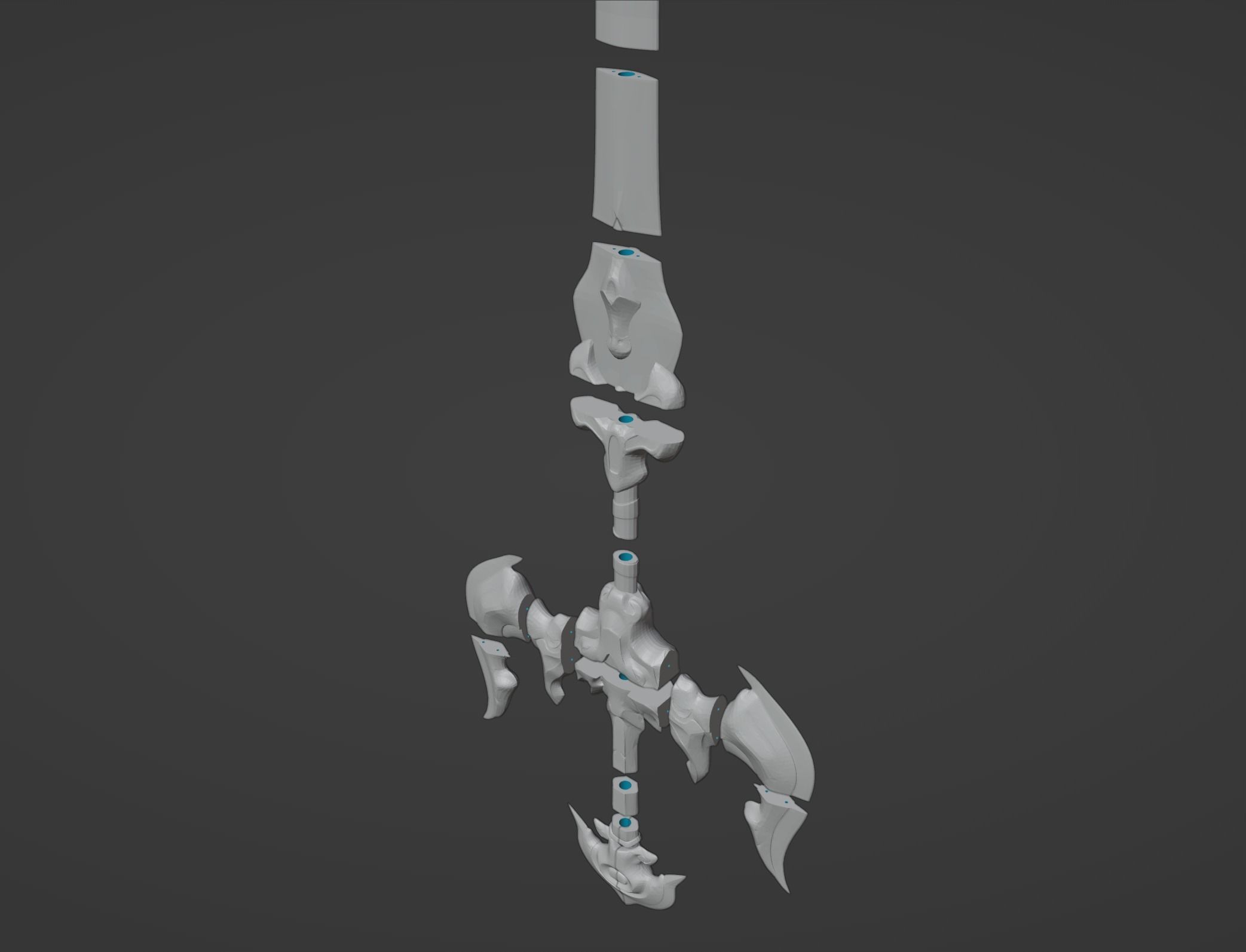 Viego Lunar Beast Sword 3D Model League of Legends 3D print model_3