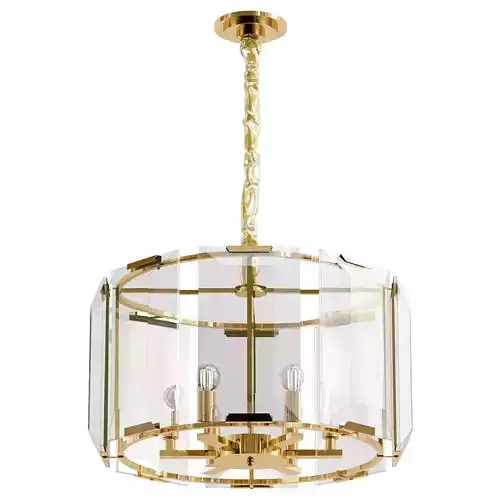 omnilux-noventa-oml-81503-06 light chandelier in brass with clear glass