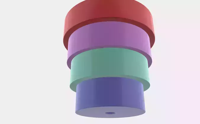 pot plant 3d model 3D illustration for painting