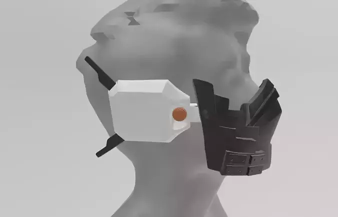 Hitoshi Shinso Mask 3D Model My hero Academia 3D print model