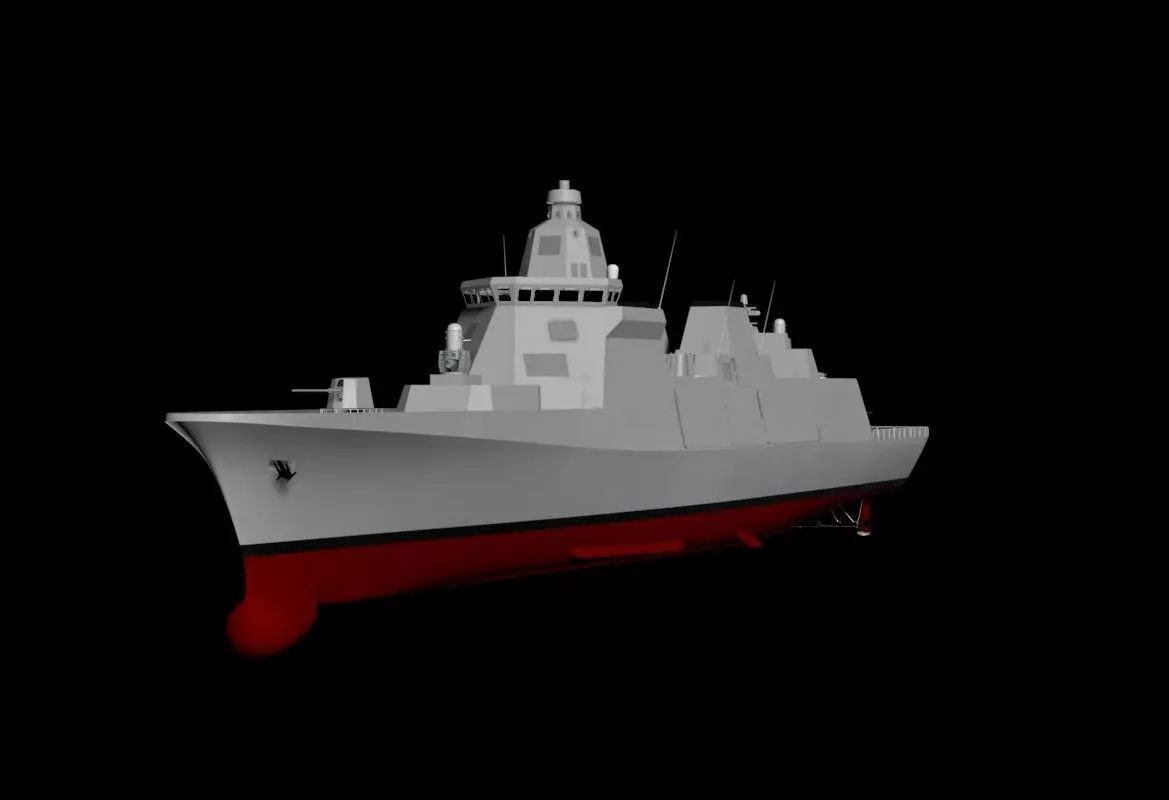 Turkish TF2000 destroyer 3D model_0