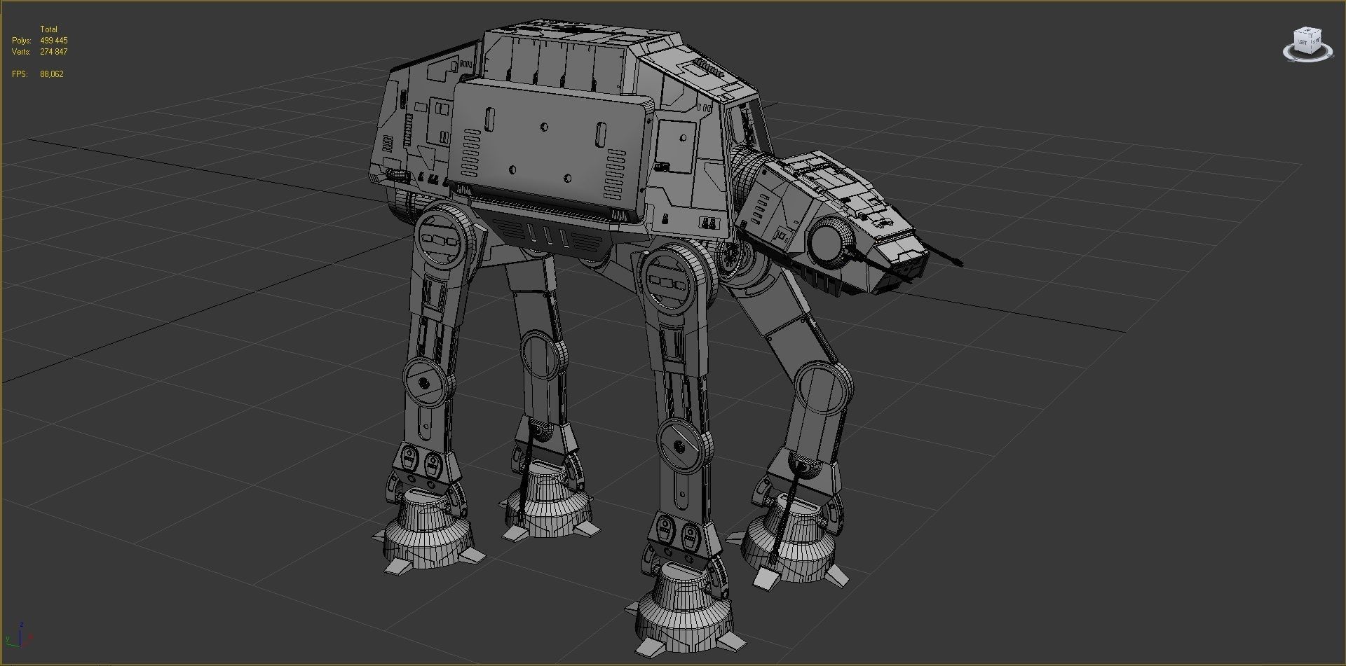 AT-ACT Walker - Star Wars 3D model_8