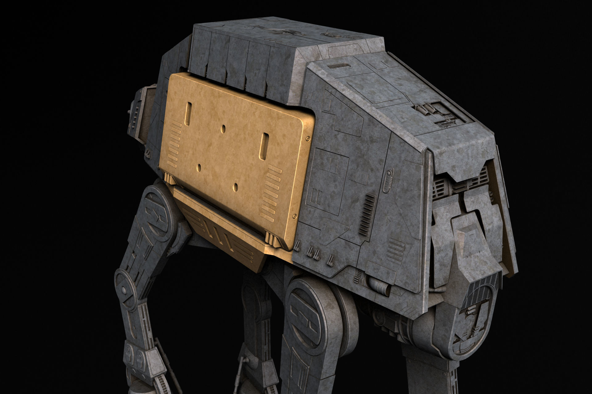 AT-ACT Walker - Star Wars 3D model_3