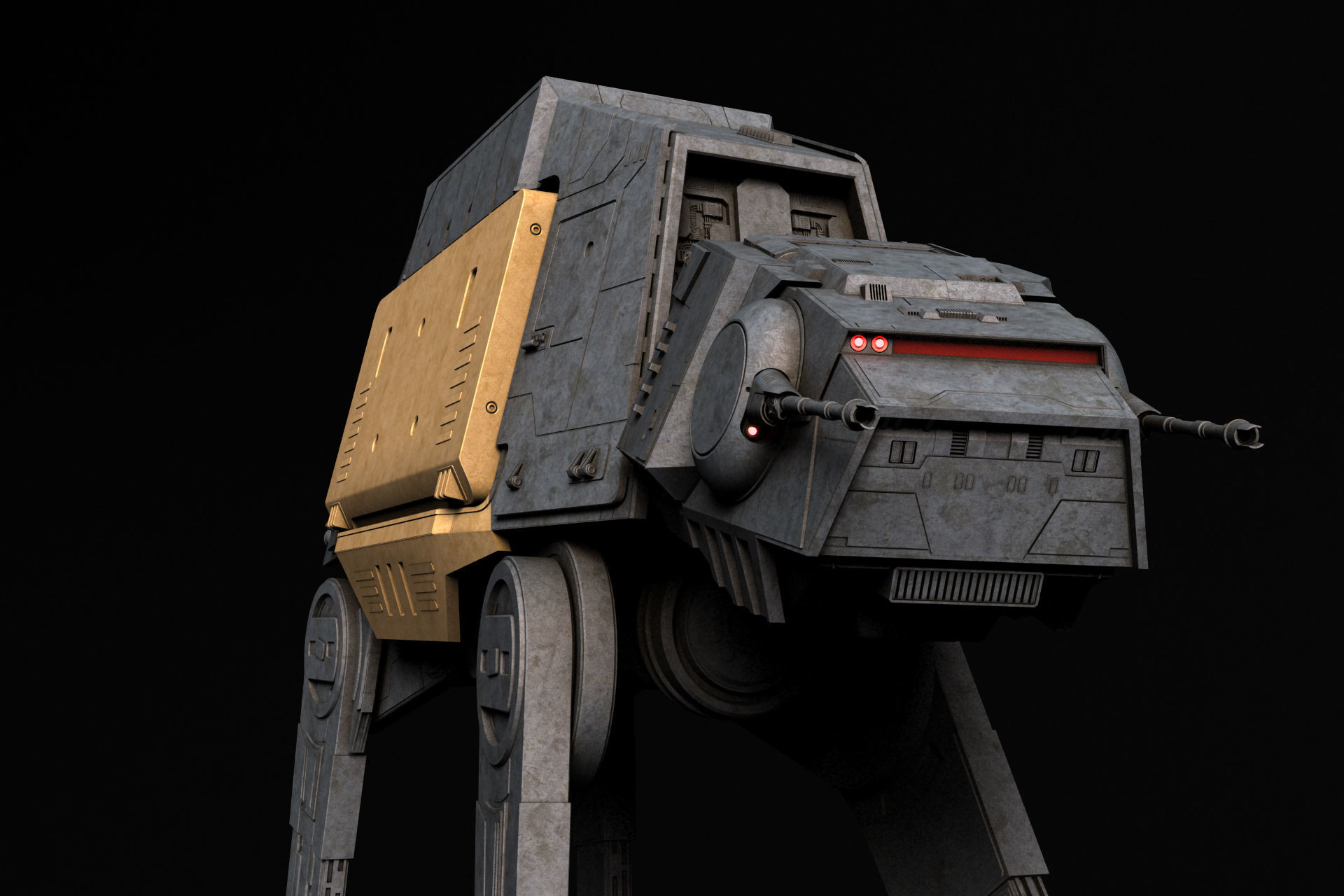 AT-ACT Walker - Star Wars 3D model_4