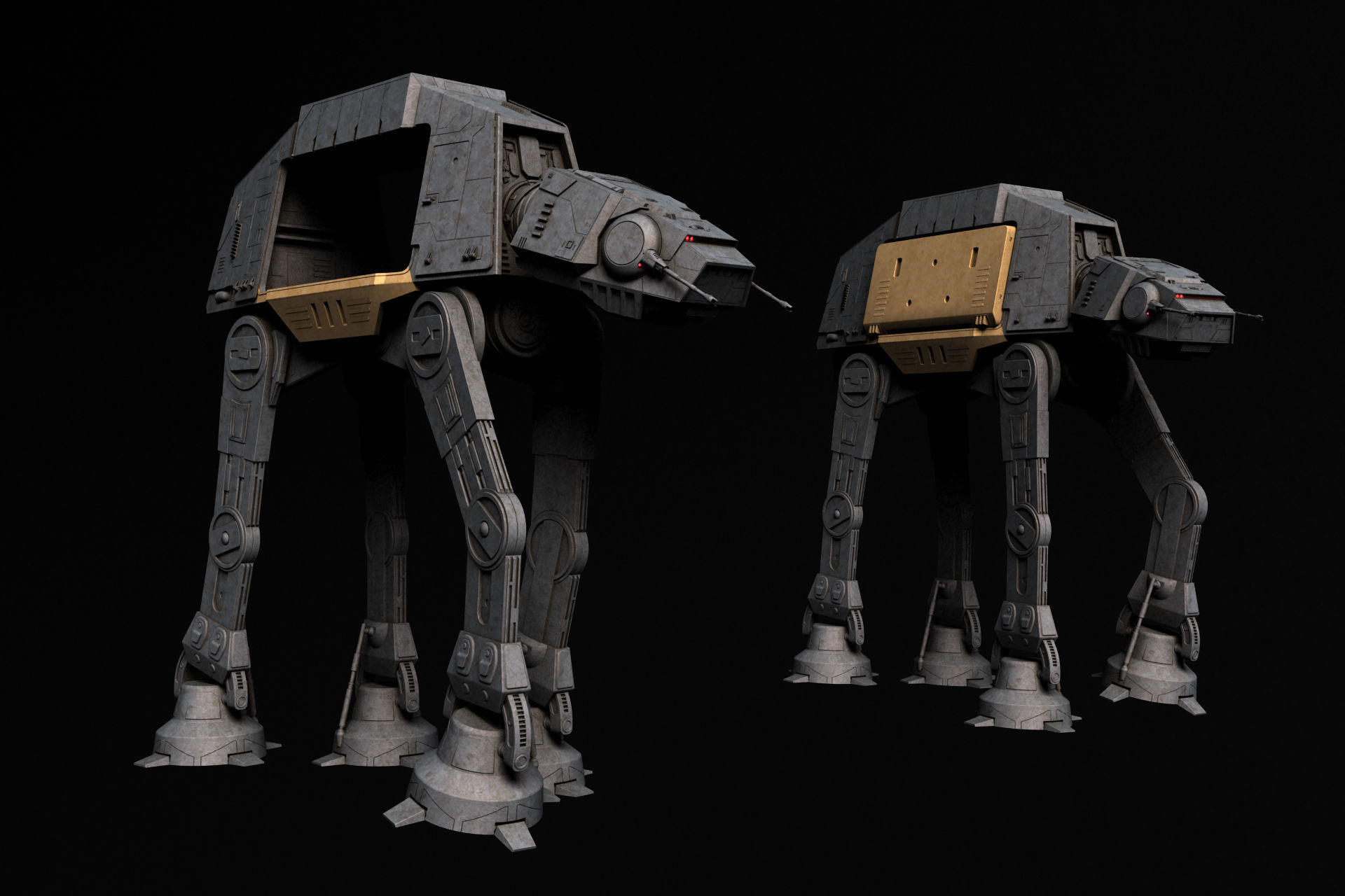 AT-ACT Walker - Star Wars 3D model_5