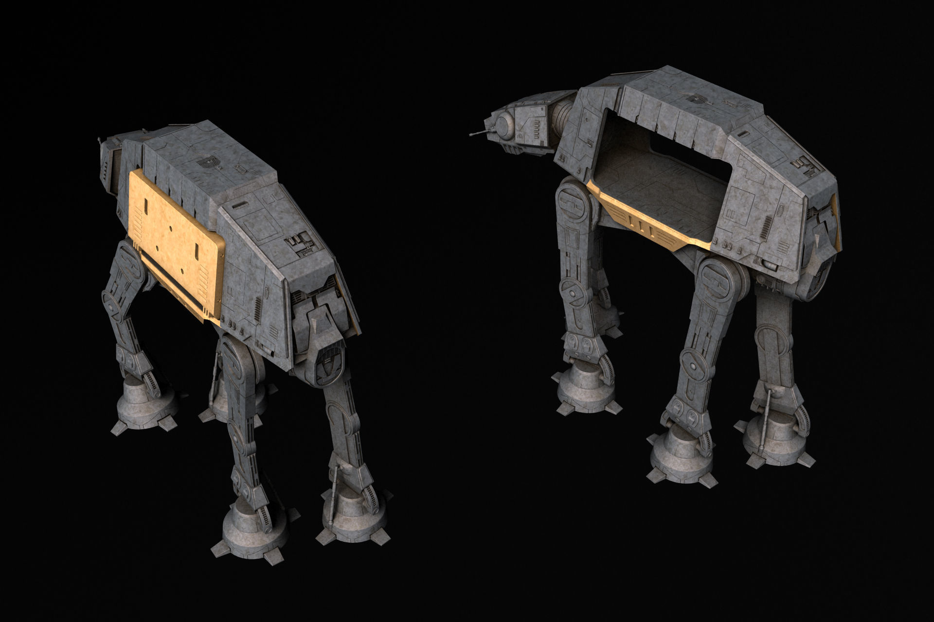 AT-ACT Walker - Star Wars 3D model_6