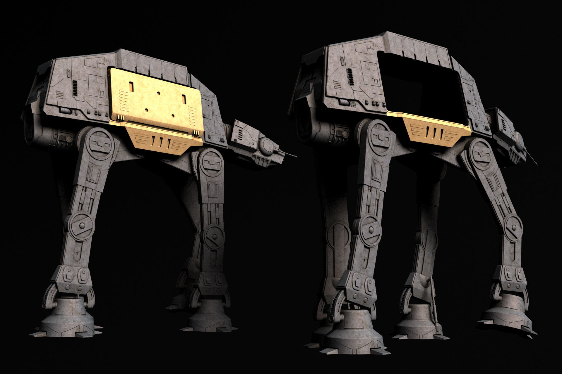 AT-ACT Walker - Star Wars 3D model_7