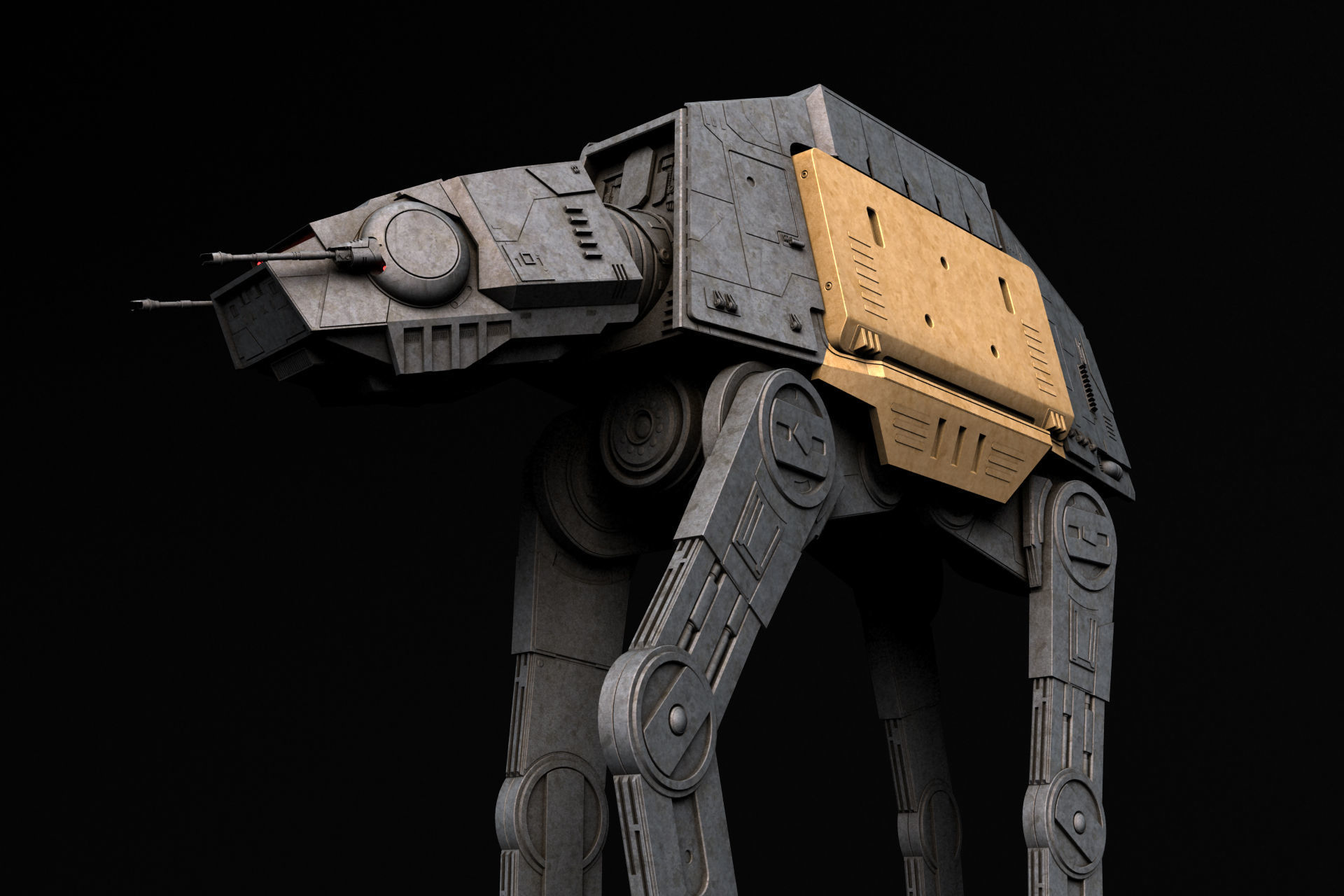 AT-ACT Walker - Star Wars 3D model_2