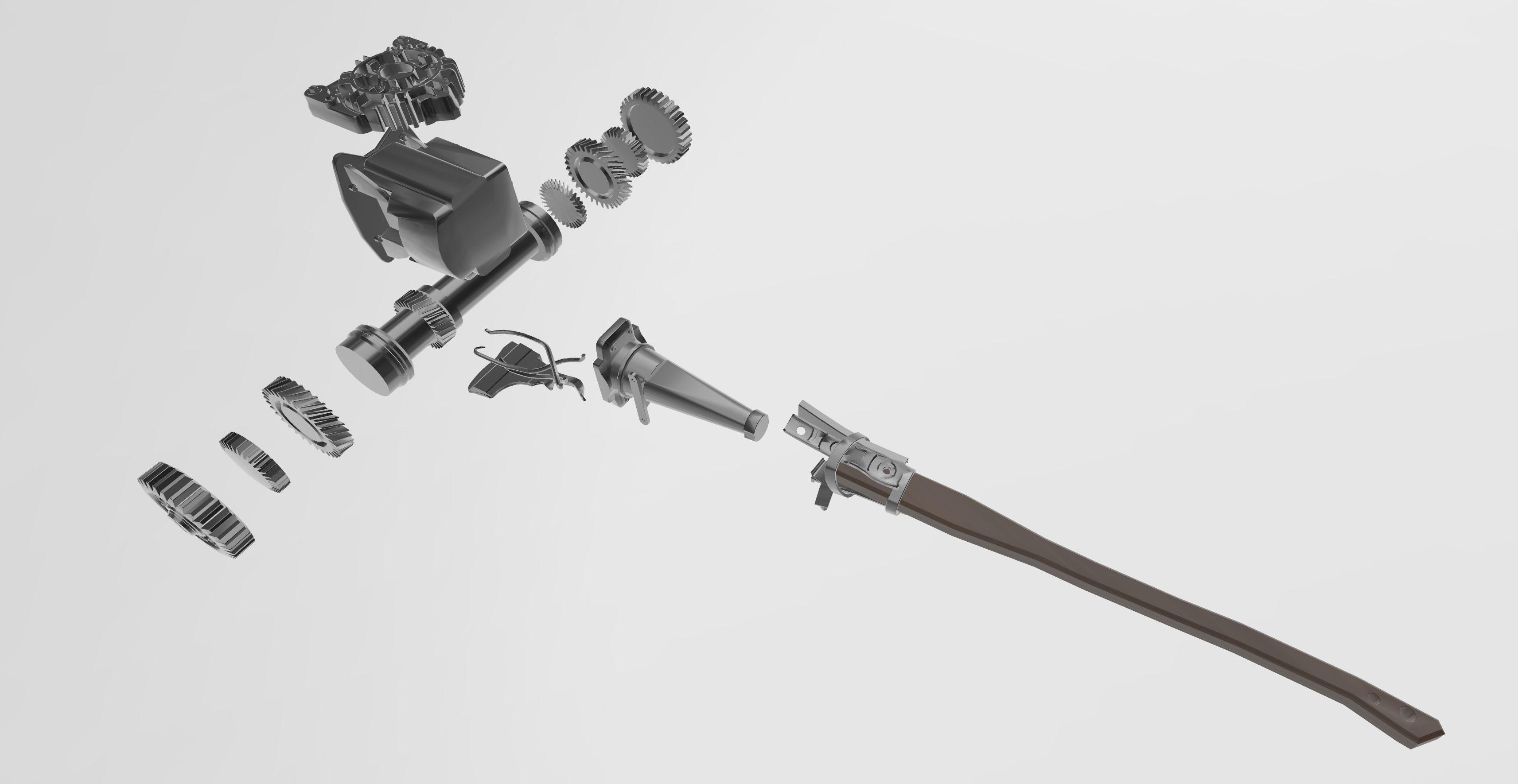 Karl Heisenberg Hammer 3D Model - Resident Evil 8 Cosplay 3D print model_4