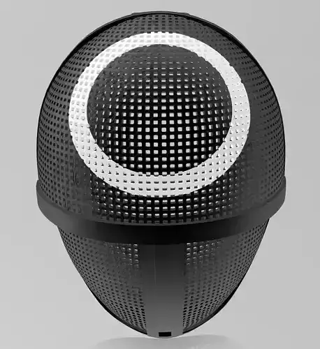 Squid Game Mask 3D Model File - Circle mask