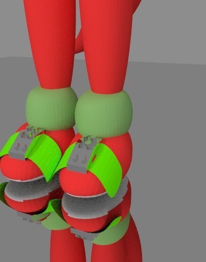 sonic knuckles non rigged Low-poly 3D model_5