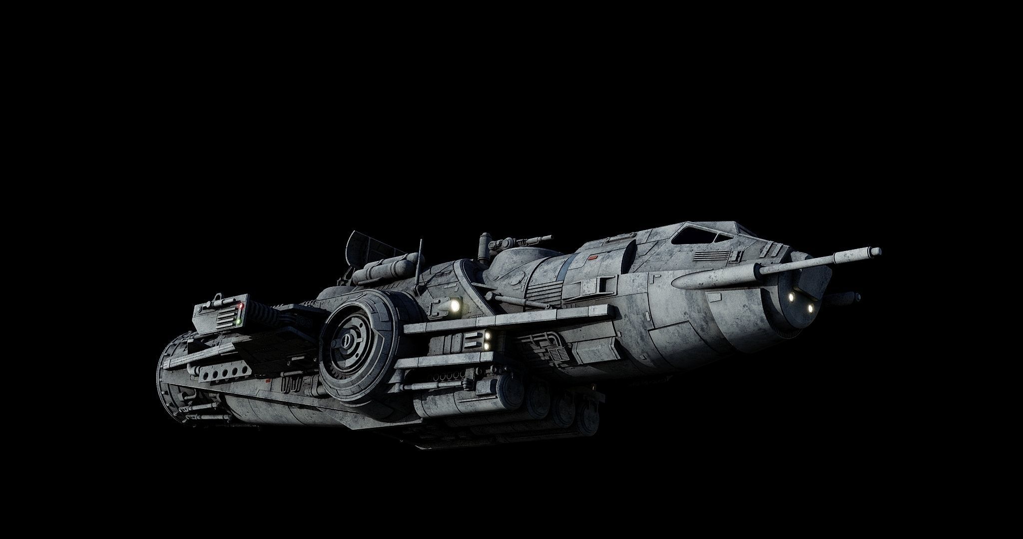 Corellian Torpedo Boat DP8 - Star Wars Low-poly 3D model_6