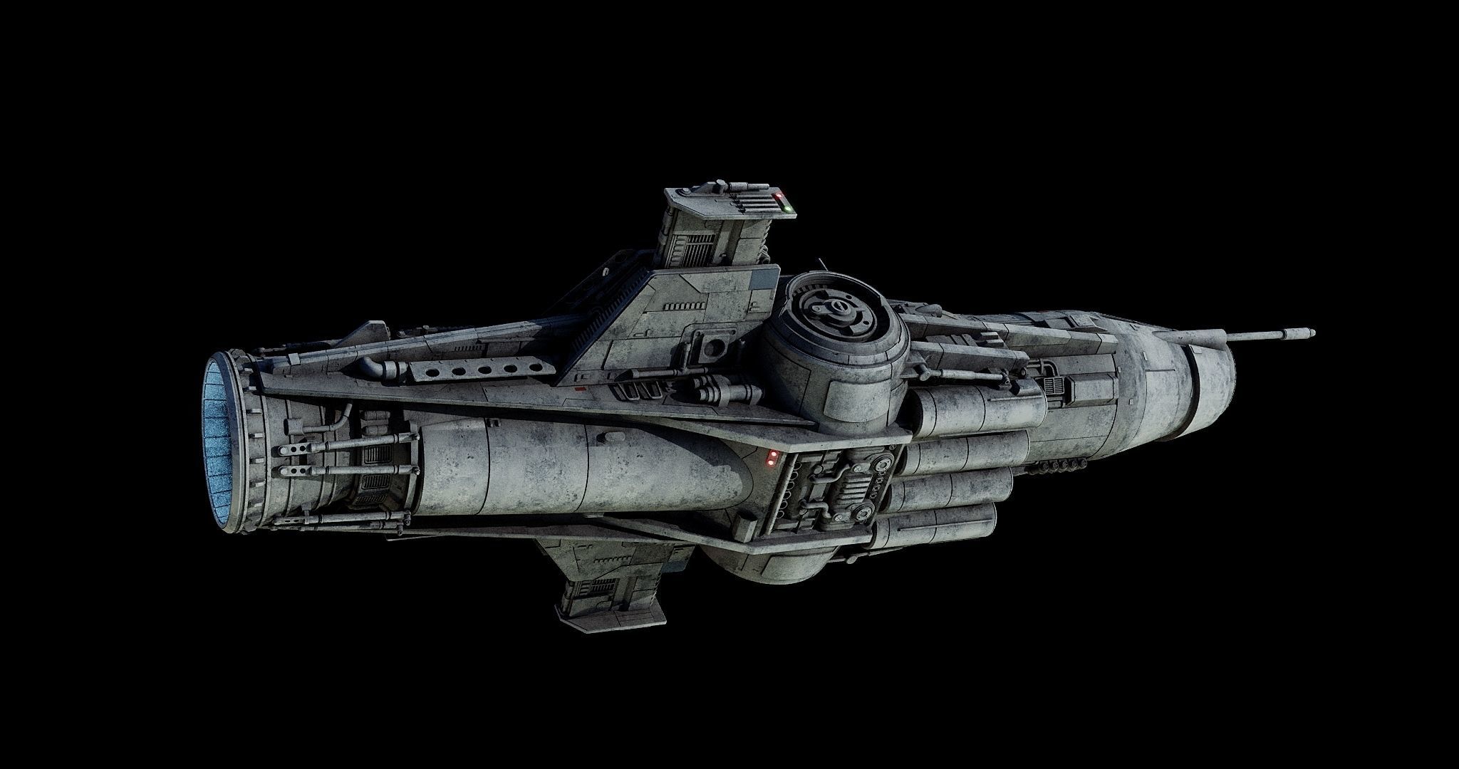 Corellian Torpedo Boat DP8 - Star Wars Low-poly 3D model_5