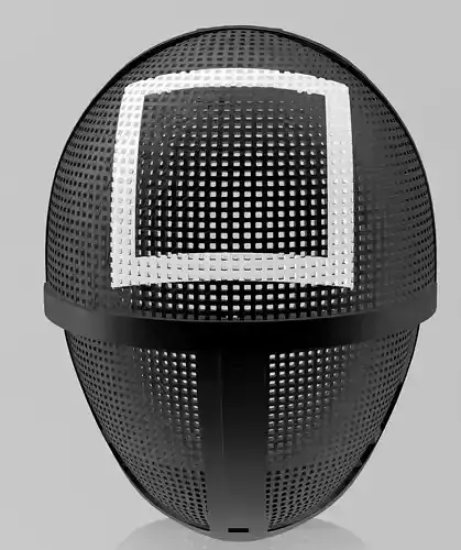 Squid Game Mask 3D Model File - square Mask 3D print model