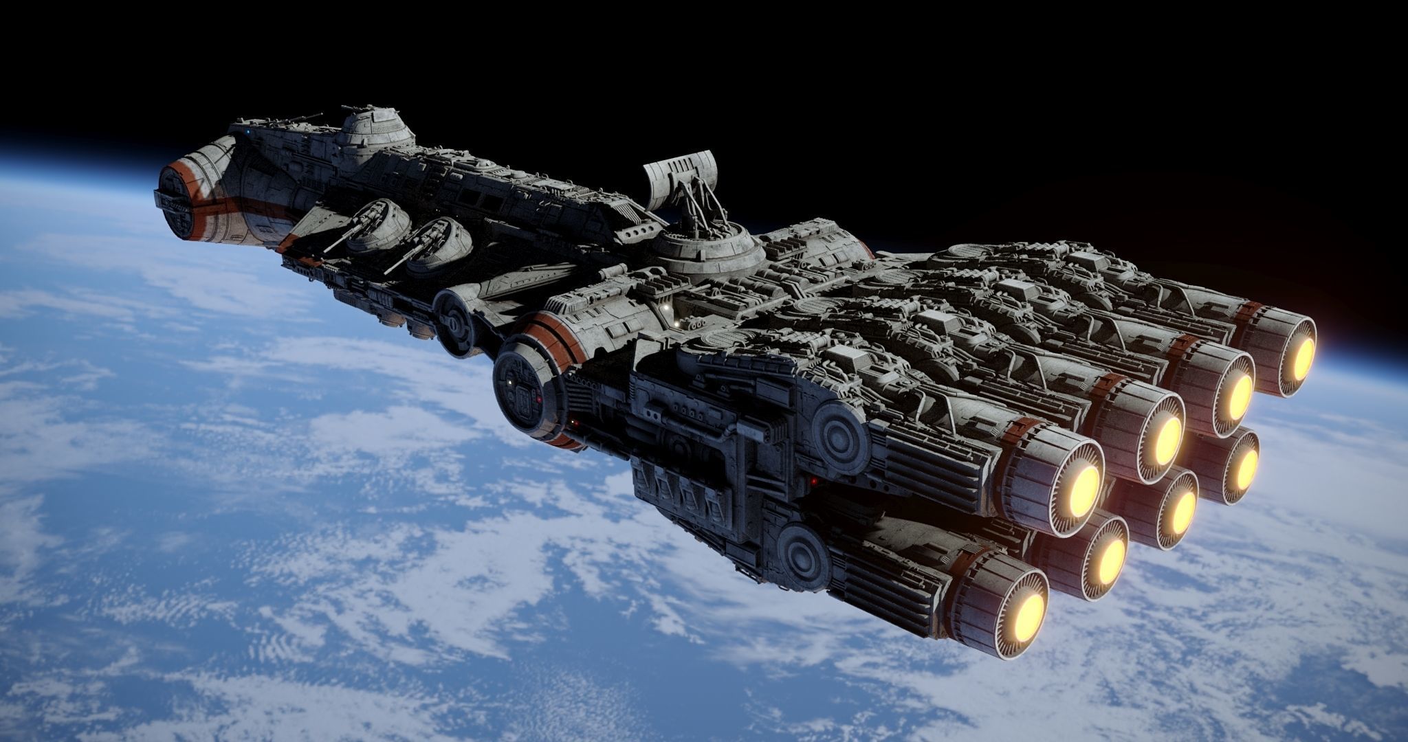 Corvette CR 96 - Star Wars 3D model_1