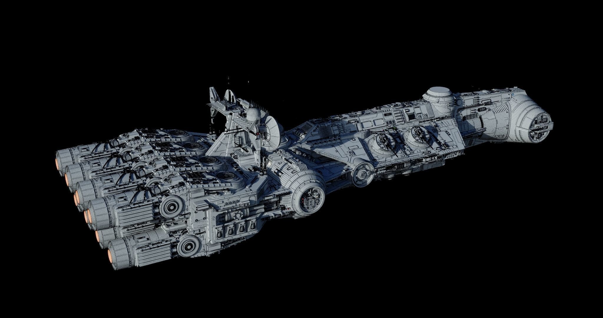 Corvette CR 96 - Star Wars 3D model_101