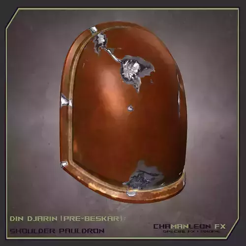 Din Djarin Mandalorian Pre-Beskar Shoulder Armor Cosplay 3D print model