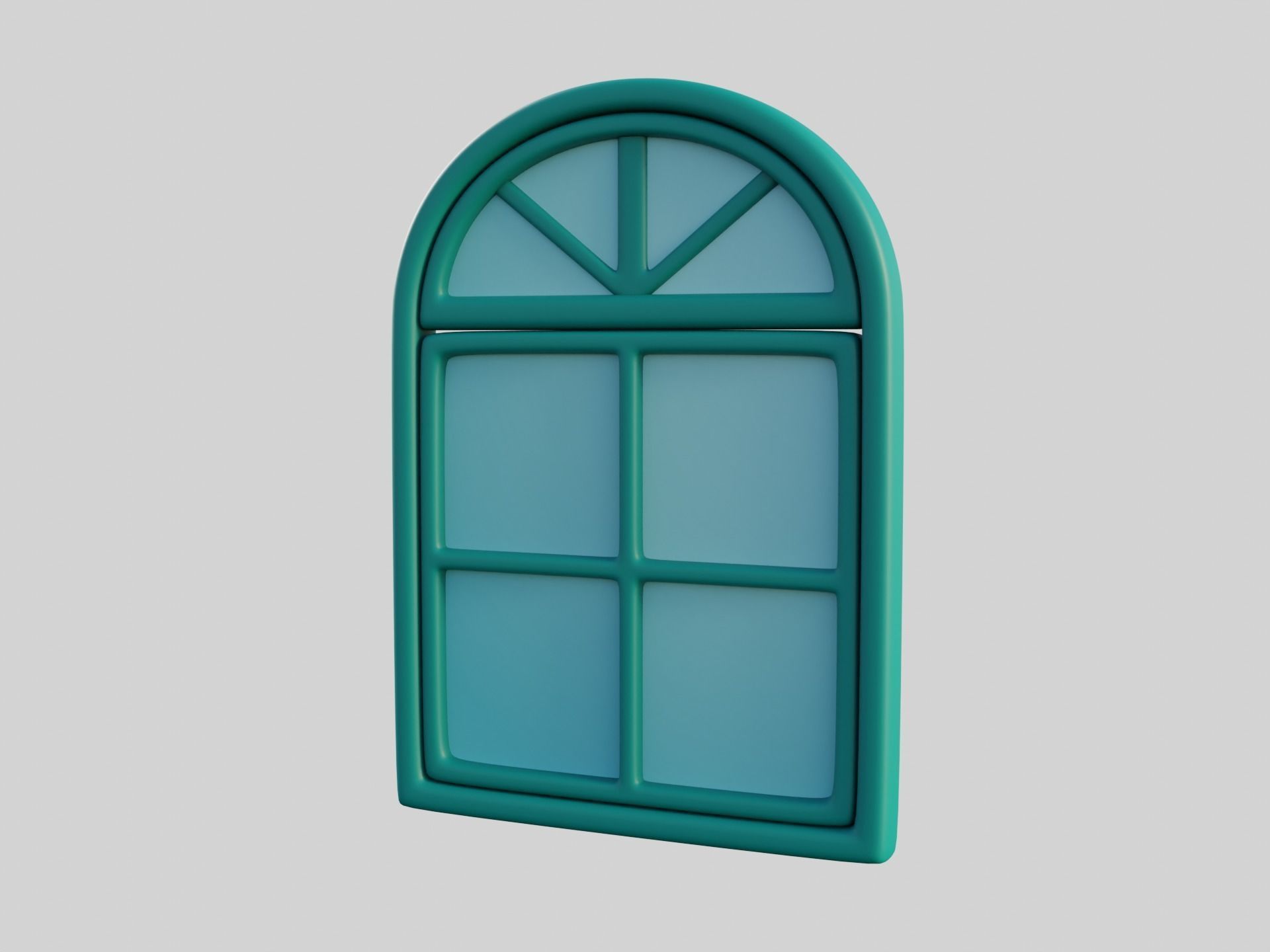 Cartoon Window 9a 3D model_9