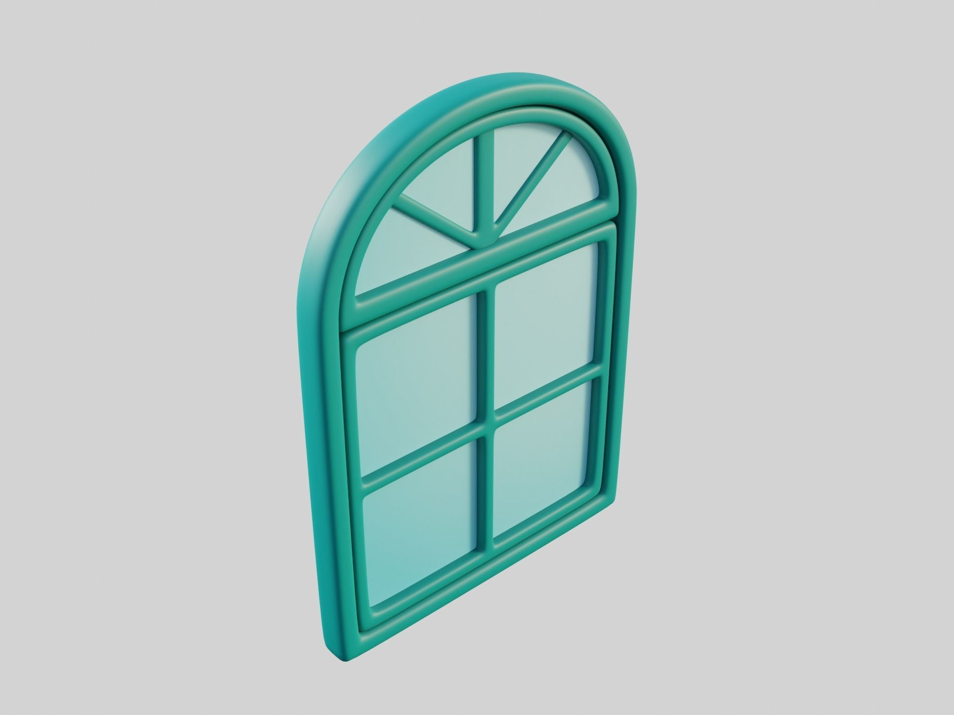 Cartoon Window 9a 3D model_10