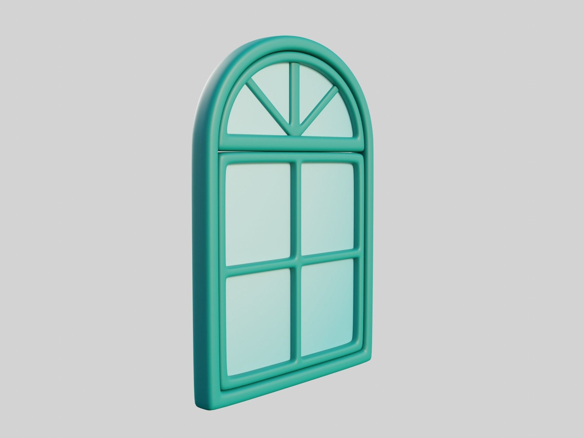 Cartoon Window 9a 3D model_6