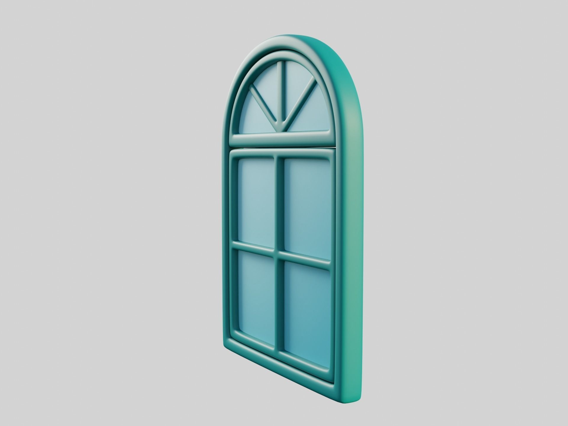 Cartoon Window 9a 3D model_3