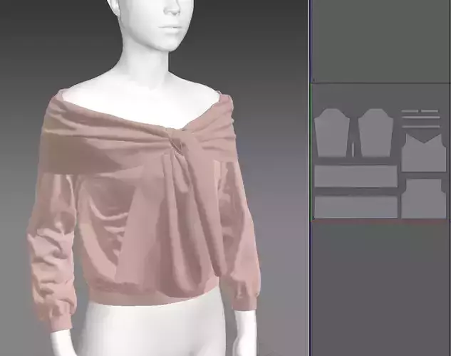 T-shirt Marvelous Designer