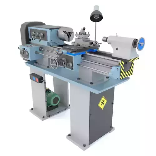 TV-4 Industrial lathe machine tool 3D model