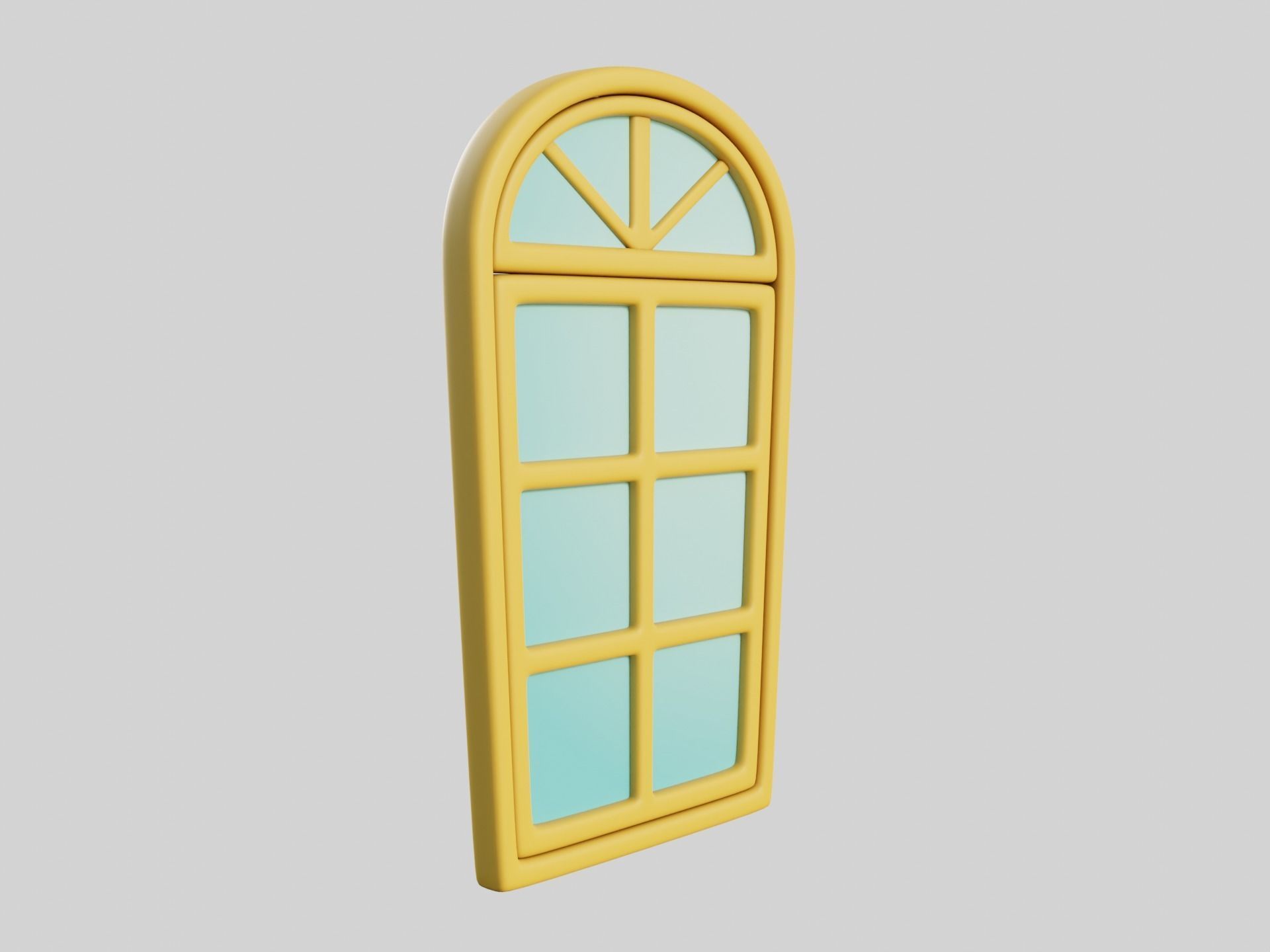 Cartoon Window 10b 3D model_1