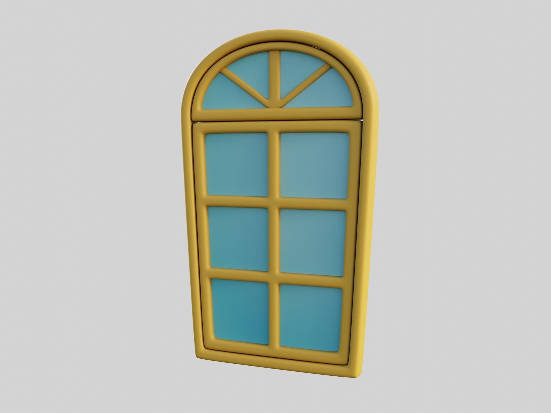 Cartoon Window 10b 3D model_9
