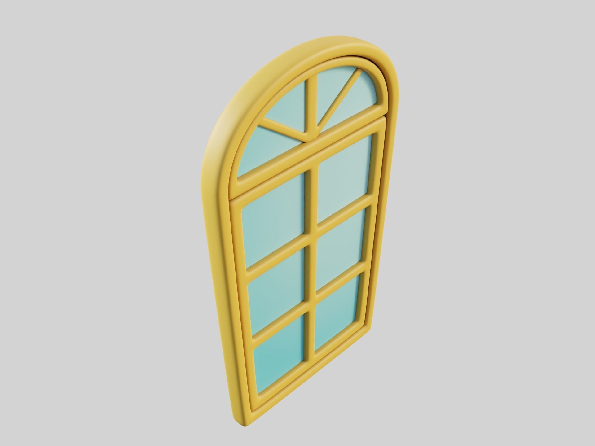 Cartoon Window 10b 3D model_10