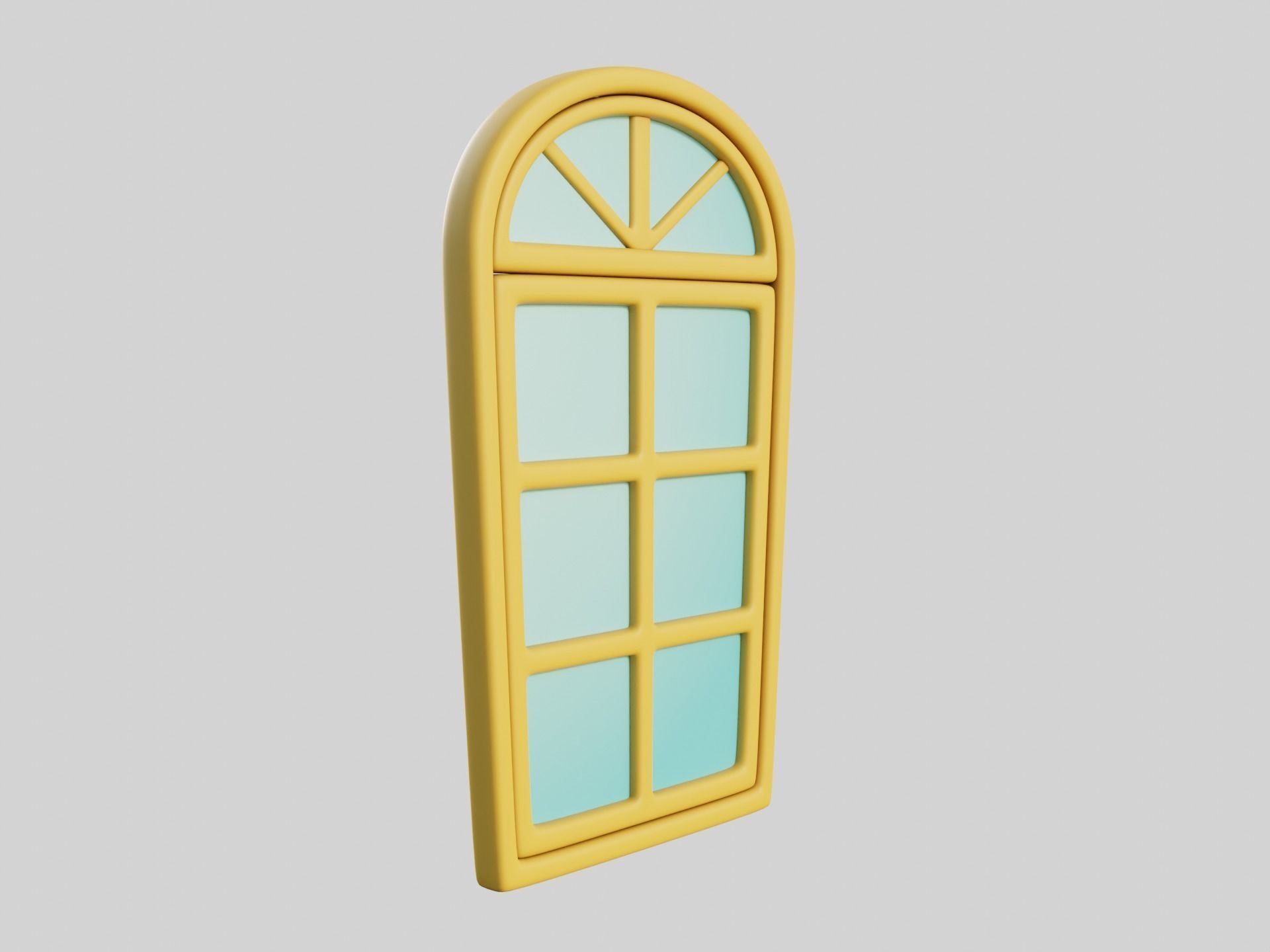 Cartoon Window 10b 3D model_6