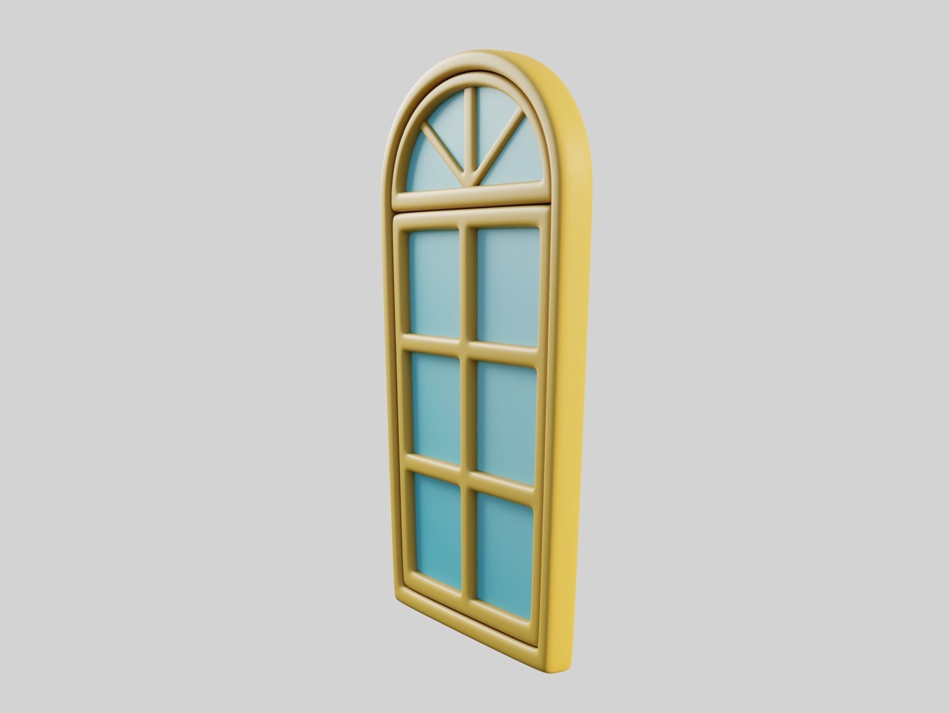 Cartoon Window 10b 3D model_8