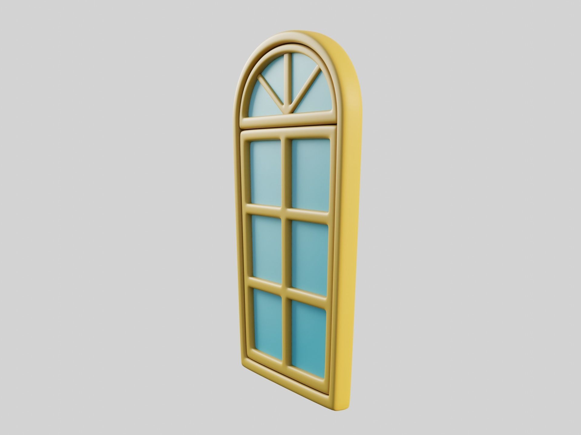 Cartoon Window 10b 3D model_3