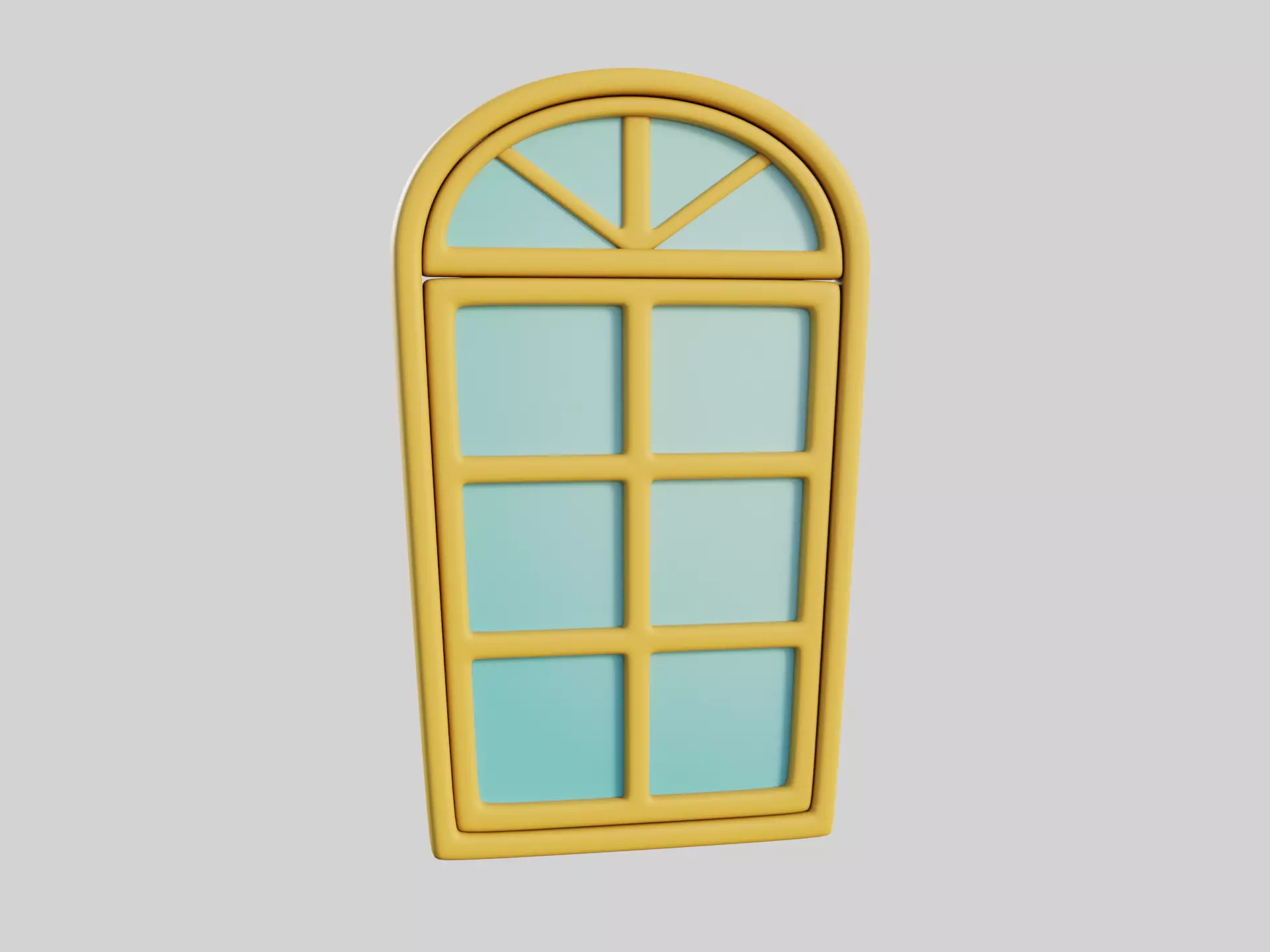 Cartoon Window 10b 3D model_0