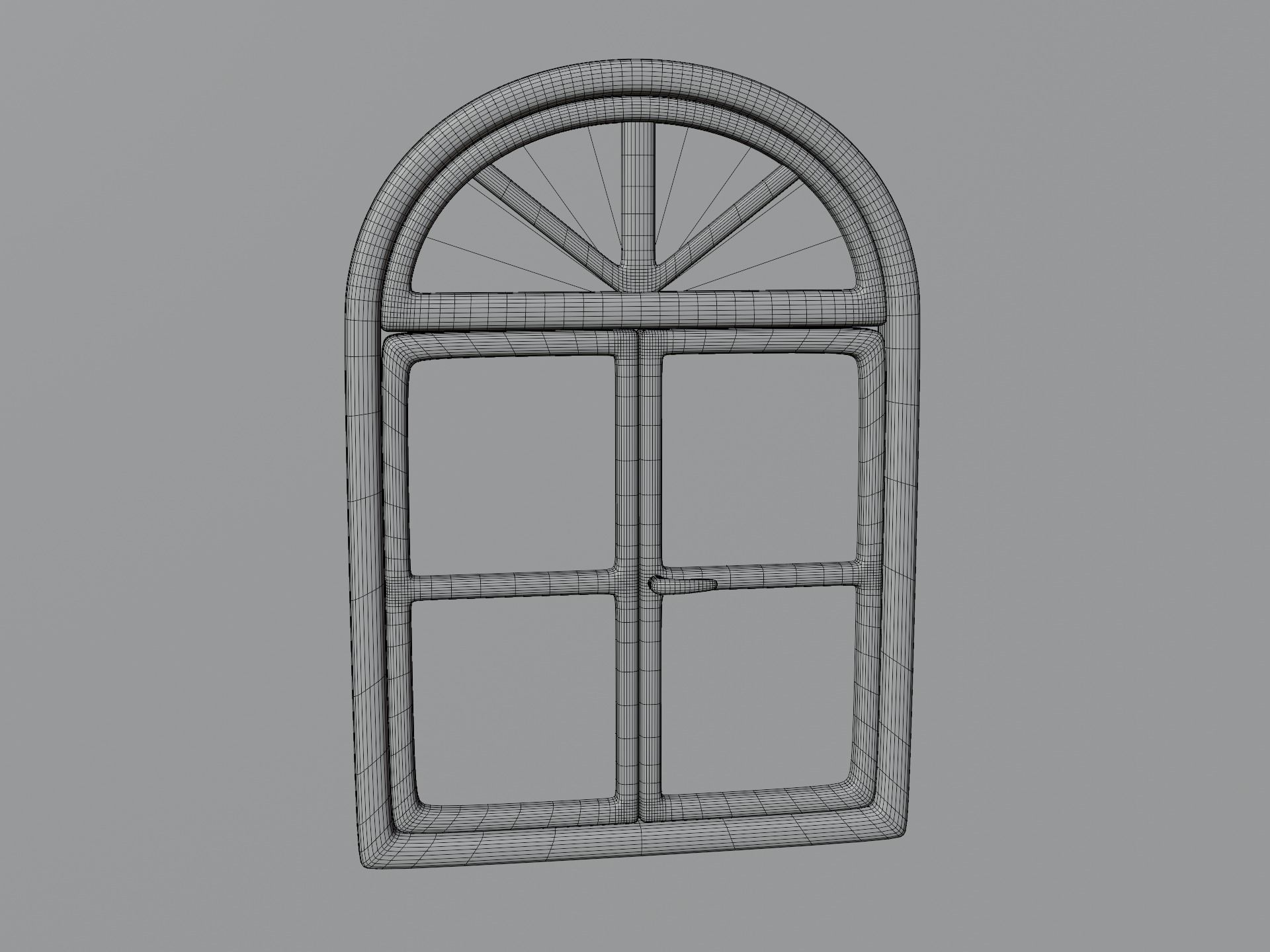 Cartoon Window 11a Low-poly 3D model_11