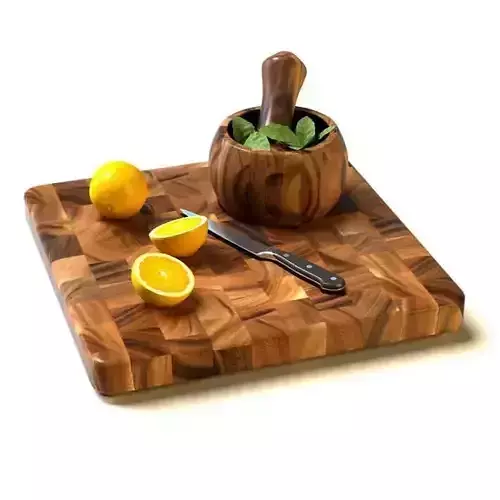 Wooden Pieced Cutting Board 3D model