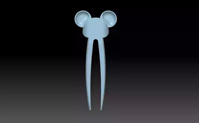 mickey mouse hairpin