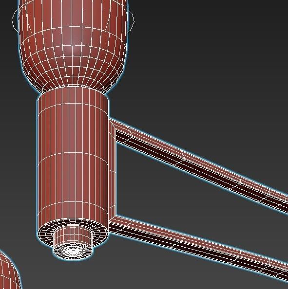 podvesnaya-1523-6p light chandelier - antique bronze 3D model_4