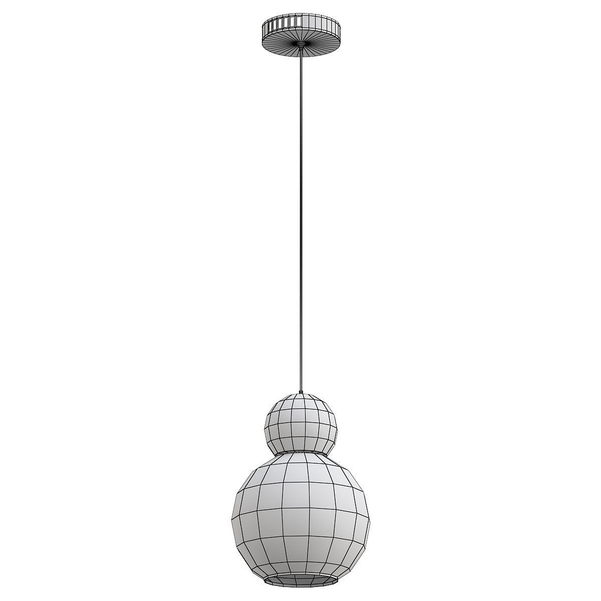 iledex-blossom-c4476-1-cr pendant light with clear glass ball... 3D model_1